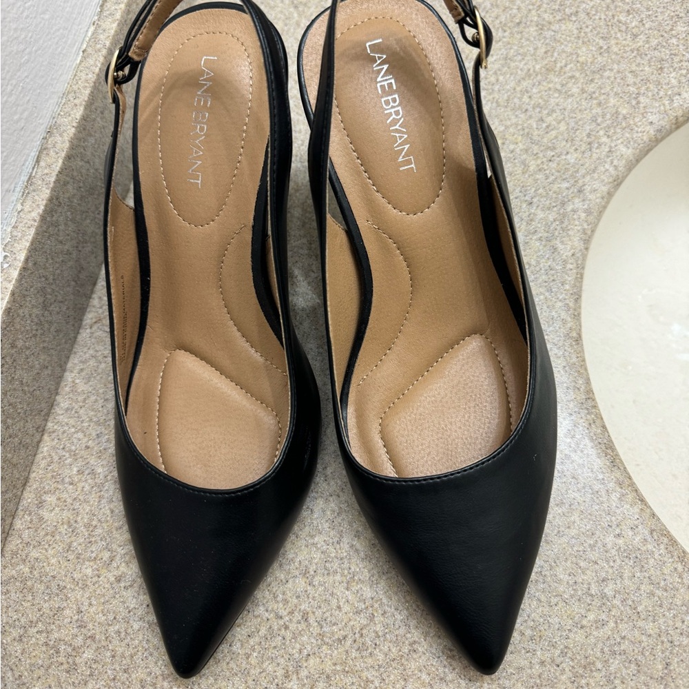 Lane Bryant Dream Cloud Sling Back Pumps